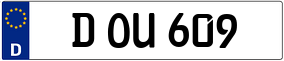 Trailer License Plate